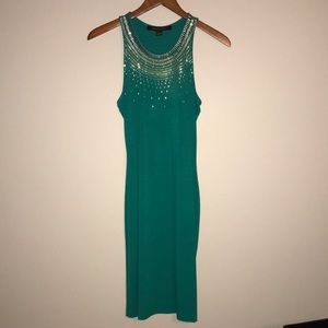 🌼Studded Green Midi Dress🌼